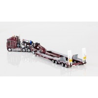 SOLD OUT Kenworth K200 Prime Mover Drake 2x8 Dolly 4x8 Dragline Bucket Trailer vintage burgundy