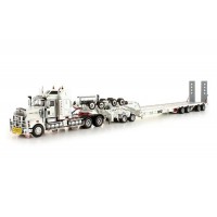 Kenworth T908 Prime Mover Drake 2x8 Dolly 4x8 Swing Trailer white